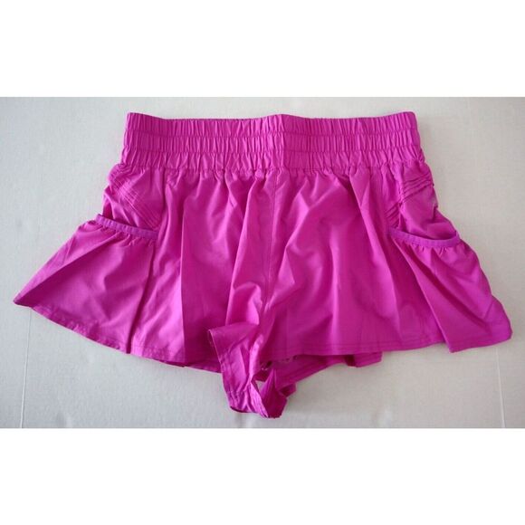 FP Movement OB1211408 Women's Sz L Magenta Pink Get Your Flirt On Shorts - Picture 1 of 7